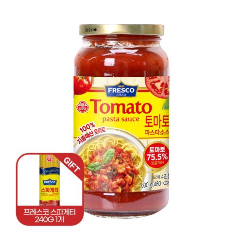 [스파게티면240G 1개 증정] 프레스코 파스타소스 토마토 600G