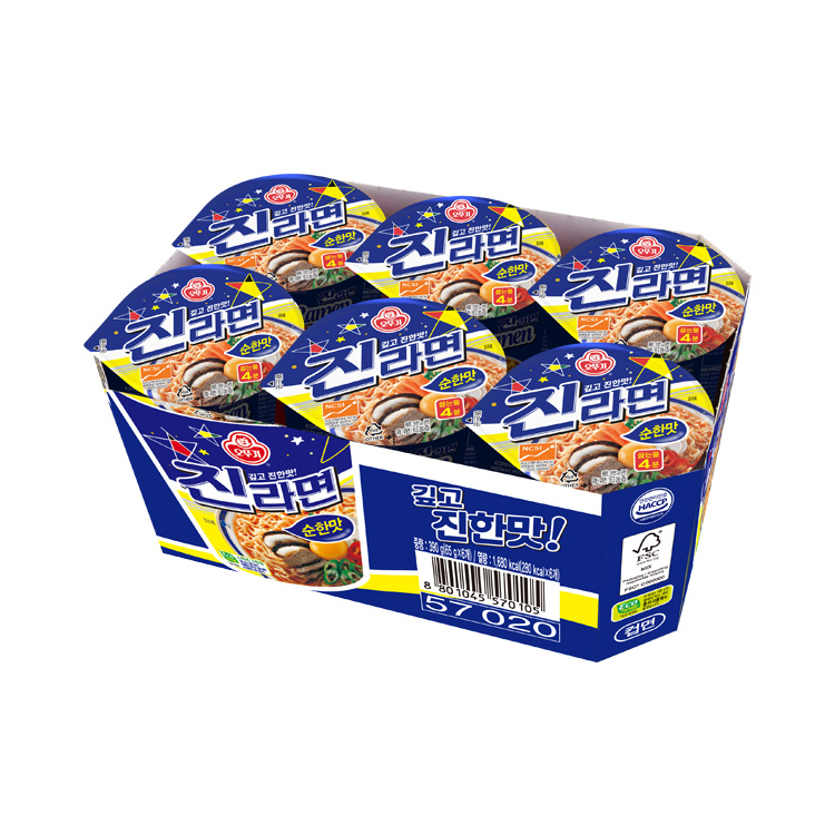 진라면 순한맛 컵 (65GX6)
