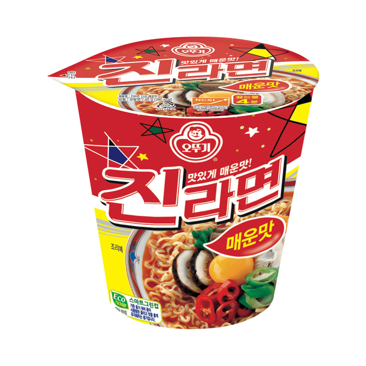 진라면 매운맛 컵 65G