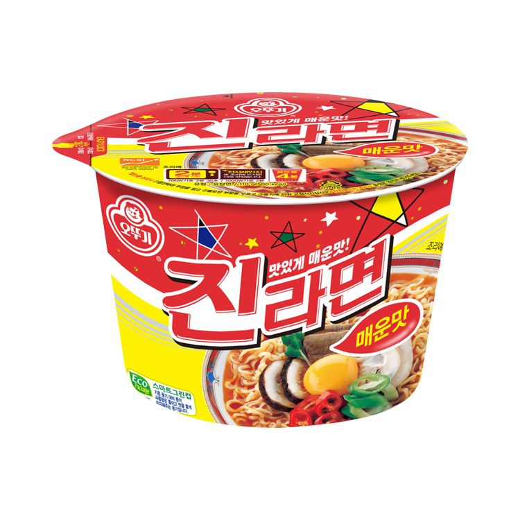 진라면 매운맛 용기 110G