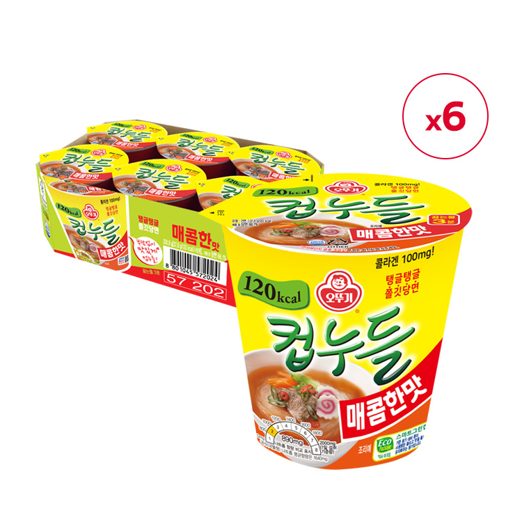 컵누들 매콤한맛 컵 (37.8GX6)