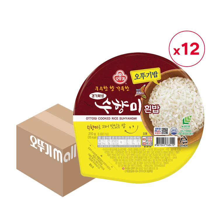 오뚜기밥 수향미밥 (210gX12)