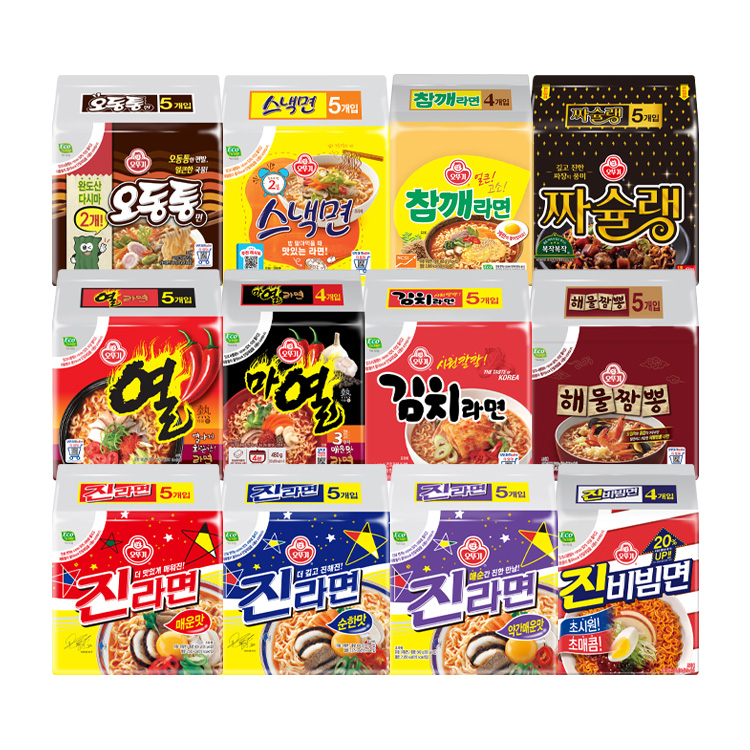 [99마켓]라면 멀티팩 5개 골라담기