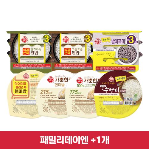 (패밀리데이엔+1개)[99마켓]맛있는 오뚜기밥 3입 6개 골라담기
