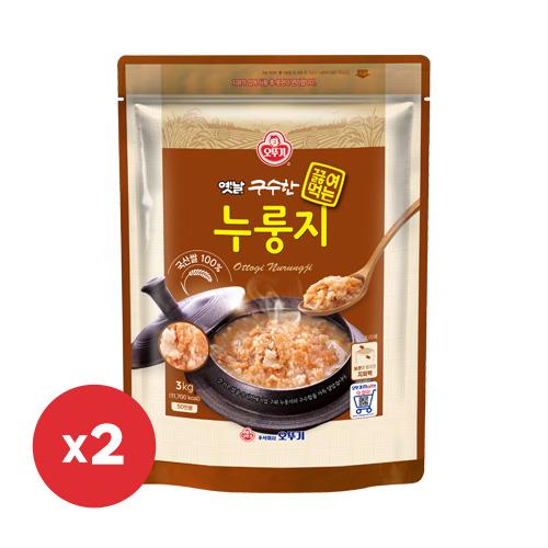 [무료배송] 옛날 구수한 끓여먹는 누룽지 국산 3KG 2개