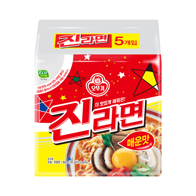 [★패밀리마을 전용] 진라면 매운맛 (120GX5)
