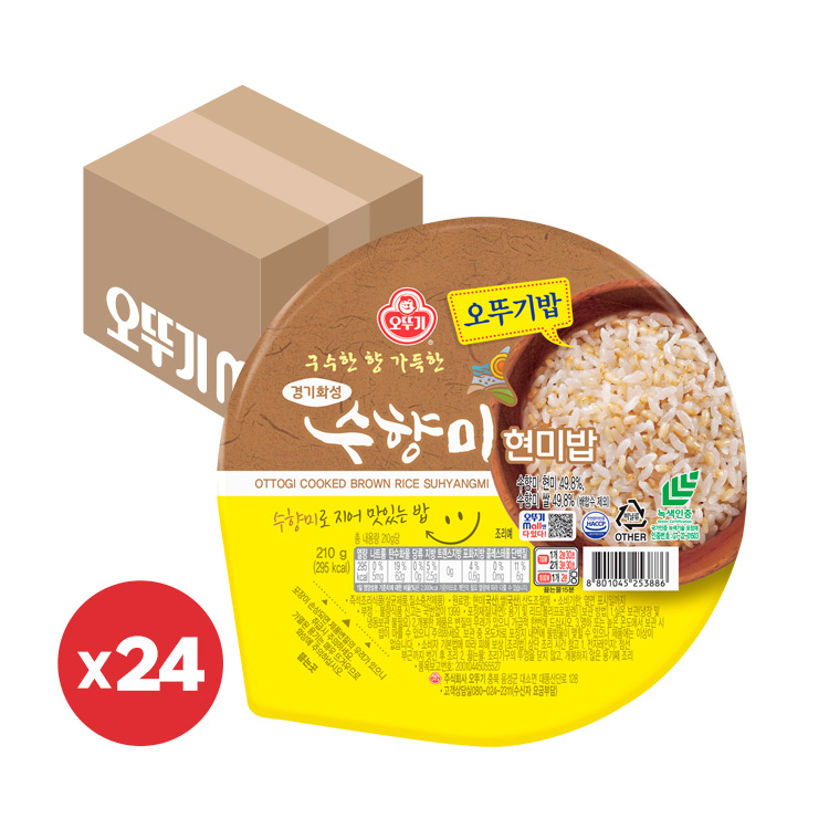 [무료배송] 오뚜기밥 수향미 현미밥 210G 24개