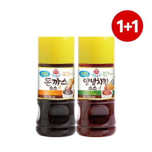 [원쁠원] LIGHT&JOY 저당 돈까스소스 290G+양념치킨소스 300G 1+1