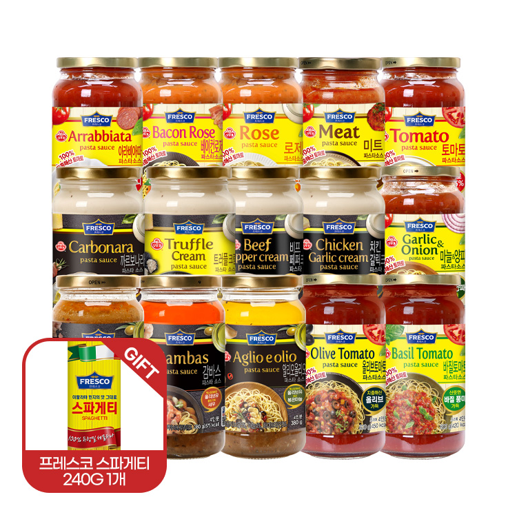 [99마켓][스파게티면240G 증정] 파스타 소스 3개 골라담기