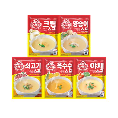 [99마켓]분말스프(크림/양송이/쇠고기/옥수수/야채) 6개 골라담기