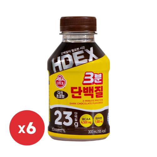 3분 단백질 다크초코맛 300ML 6개