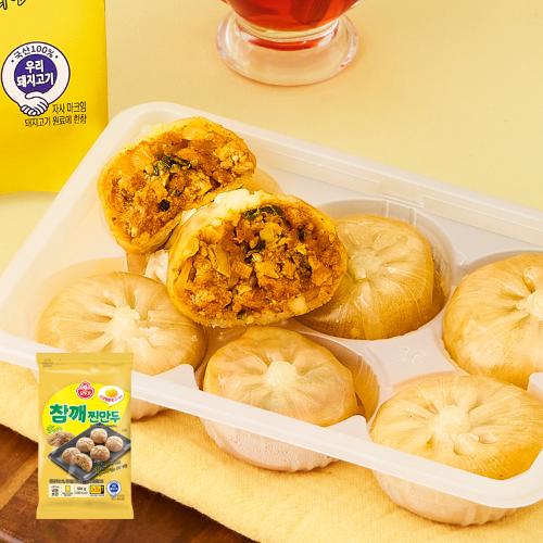 [이달의신제품15%할인] 참깨 찐만두 180G