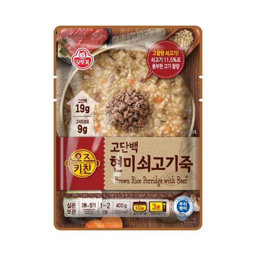 [이달의신제품15%할인] 오즈키친 고단백 현미쇠고기죽 400G