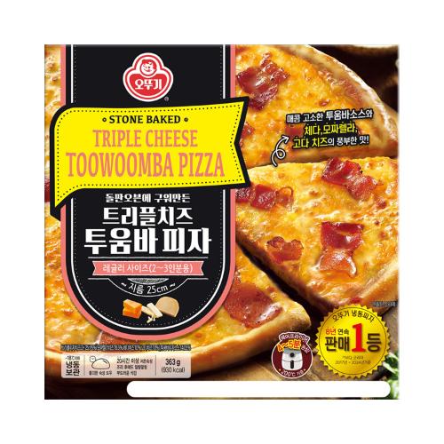 [8/20일부터 순차발송][이달의신제품15%할인] 트리플치즈피자 투움바 363G