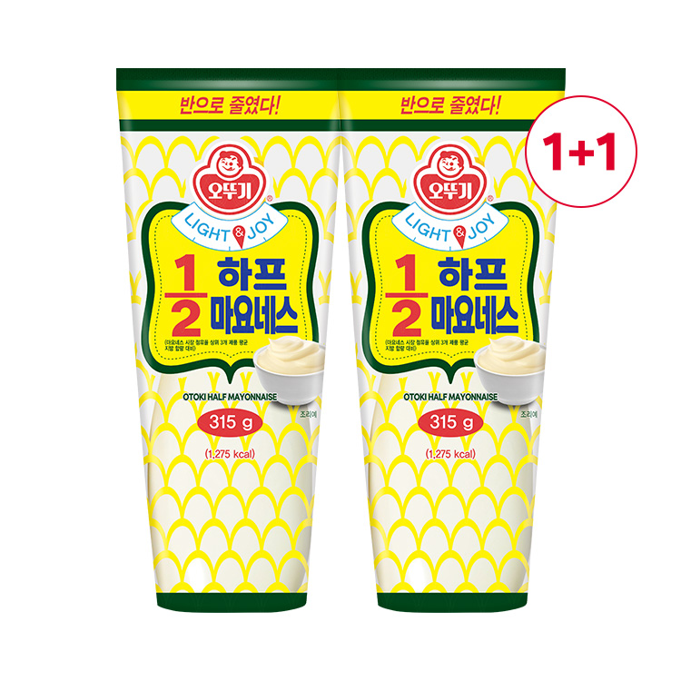 [원쁠원] LIGHT&JOY 1/2 하프마요네스 315G 1+1