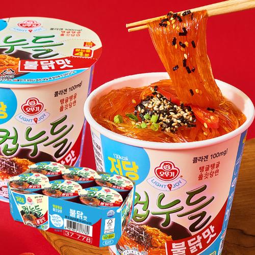 [이달의신제품 15%할인] LIGHT&JOY 저당컵누들 불닭맛 컵 (42GX6)