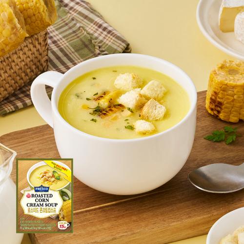 [이달의신제품15%할인] 프레스코 로스티드콘크림 컵스프(24GX3)