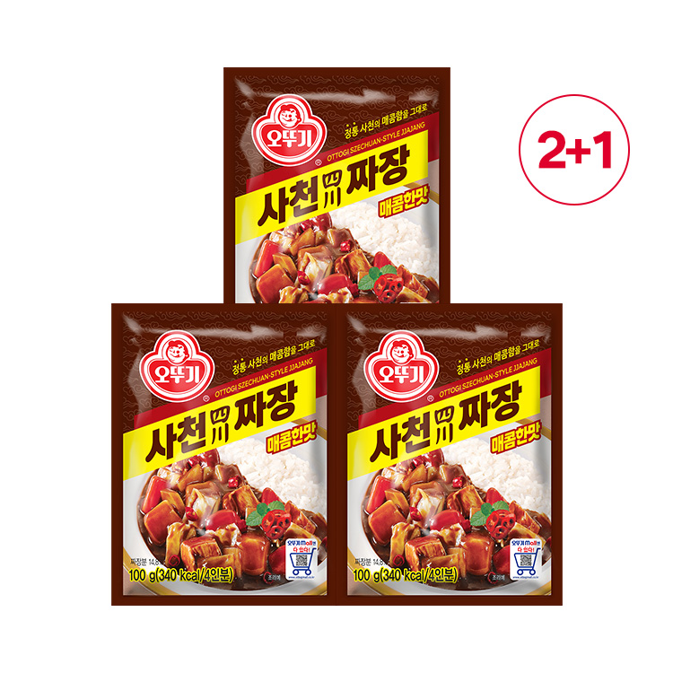 [투쁠원] 오뚜기사천짜장 100G 2+1