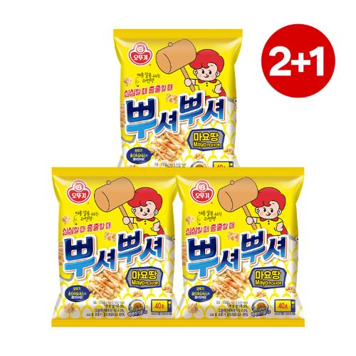 [소비기한 26.2.19까지][투쁠원] 뿌셔뿌셔 마요땅 100G 2+1