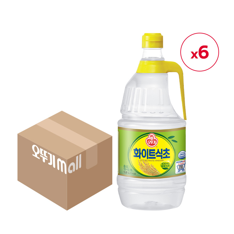 [★패밀리마을 전용][무료배송] 화이트식초 1.8L 6개