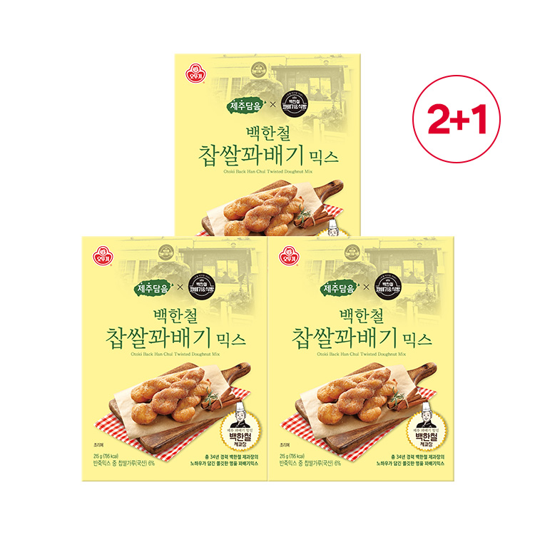 [투쁠원] 제주담음 백한철 찹쌀꽈배기믹스 215G 2+1