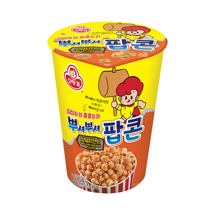 [이달의신제품 15%할인] 뿌셔뿌셔양념치킨맛팝콘 45G