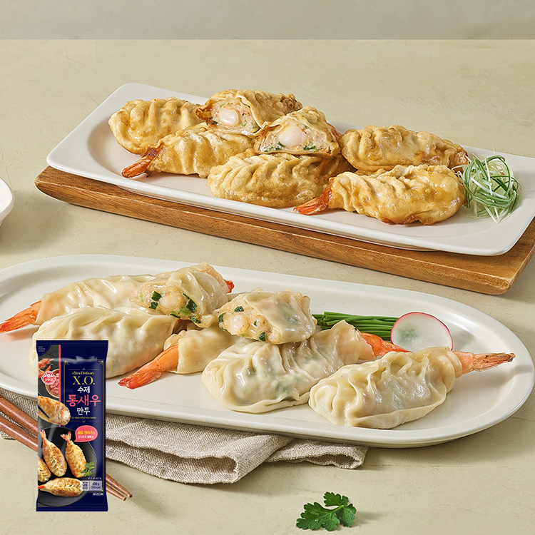 [이달의신제품 15%할인]X.O. 수제 통새우만두 200G