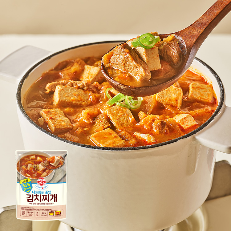 [이달의신제품 15%할인] LIGHT&JOY 나트륨을 줄인 김치찌개 450G