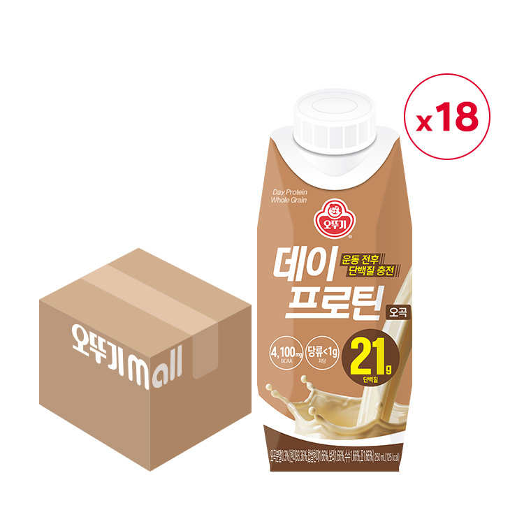 [이달의신제품 15%할인] 데이프로틴 오곡 250ML 18개